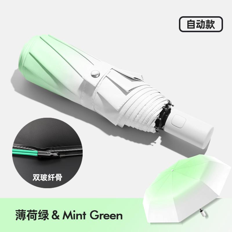 Strictly Selected Gradual Change Ins Wind Automatic Umbrella Weather and Rain Umbrella Sun Umbrella Sun Protection Folding Parasol Wholesale