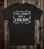 Retro Novelty Tee T Shirt Western Funny Save A Horse Ride A Cowboy