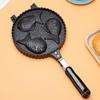 Taiyaki Pan Non-Stick Aluminum with Long Handle Taiyaki Fish-Shaped Cake Pan for Catering Truck Home Gathering Beginners