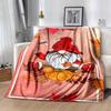 1pc Christmas Dwarf Printing Lightweight Flannel Blanket, Comfortable and Warm Blanket, for Camping Sofa Bed and Couch Office, Gift Blankets In All