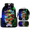 Smiling Scary Animals Smiling Critters Primary School Third or Fourth Grade Schoolbag Cartoon Animation Backpack Bag