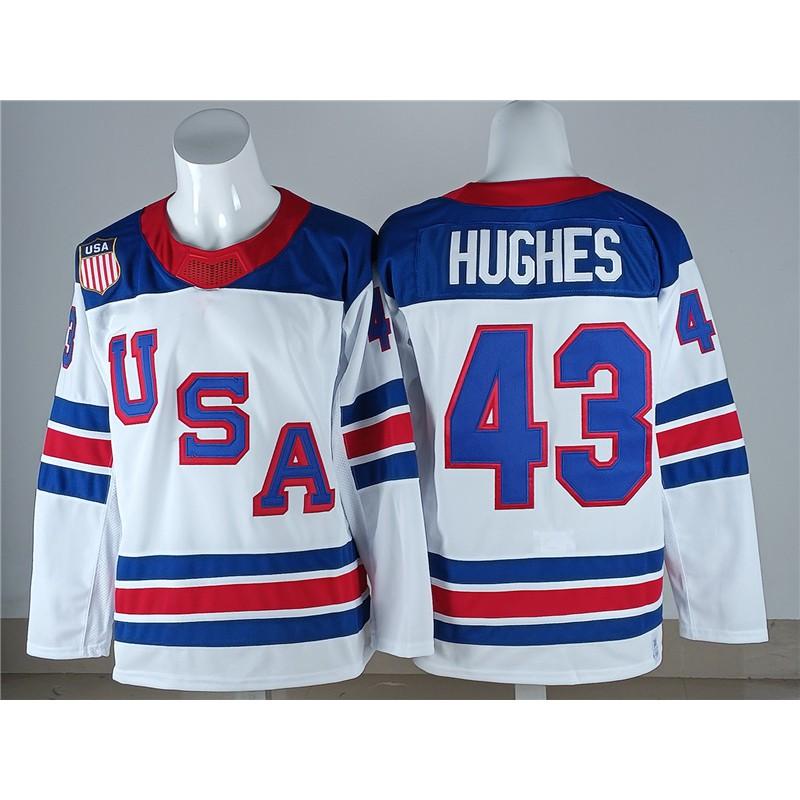 Maglia da Hockey NHL Squadra USA Squadra Canada Uniforme Nazionale Ghiaccio Cotone Maglietta Sportiva Uomo