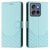 For Motorola Edge 50 Neo 5G/Moto S50 5G/Thinkphone 25 5G Case Imprinted Honeycomb RFID Blocking Leather Phone Cover with Strap