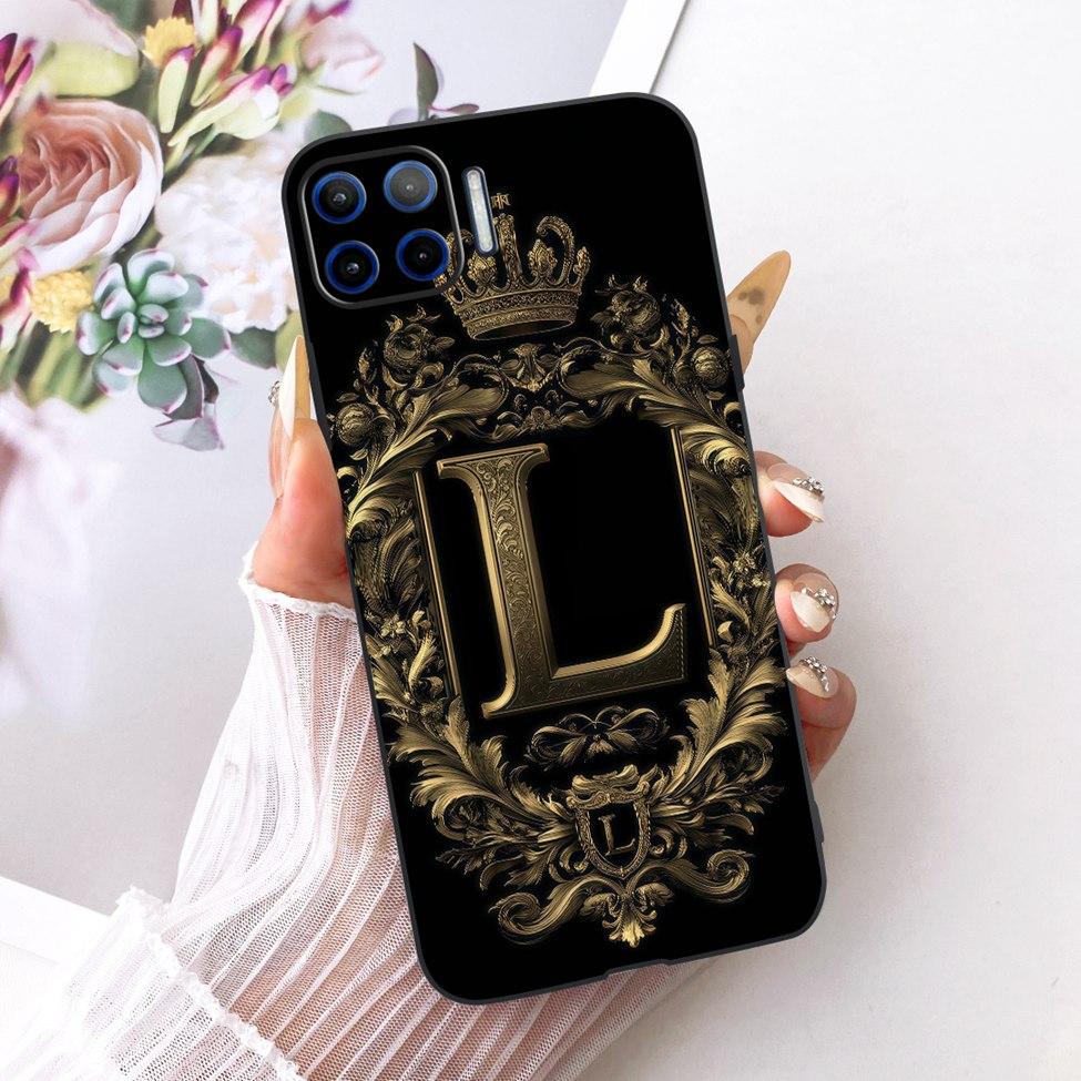 For Motorola Moto G 5G Plus Case Cover Silicone Luxury Crown A-Z Letters 2D Flat Pattern Soft Casing XT2075 XT2075-2 XT2075-3