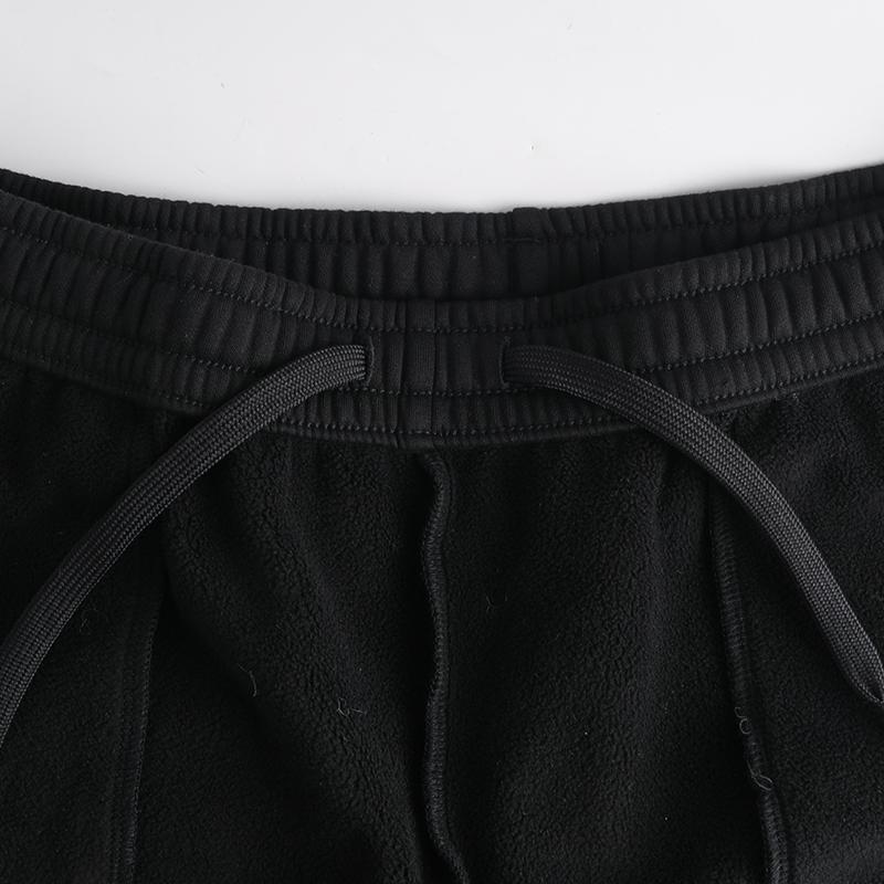Li Ning Badminton Series Comfortable Fleece Warm Cotton Polyester Knitted Sports Pants Unisex Bottoms YZMB13-2