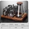 Luxury Retro Embossed Glacier Glass Cup