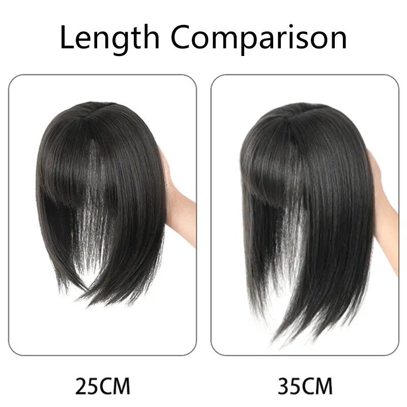 PAGEUP Synthetic 3D Bangs 25CM Invisible Seamless Head Hair Air Bangs Overhead Natural Invisible Increase Hair Volume
