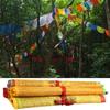 Tibetan Prayer Flags 20 Pieces Buddhist Banner 10x6 Inches Sacred Art Tibetan Prayer Flags for Peace Meditation Wall Courtyard