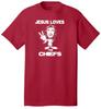 JESUS LOVES THE CHIEFS CHRISTIAN HARDCORE FOOTBALL FAN JERSEY T-shirt