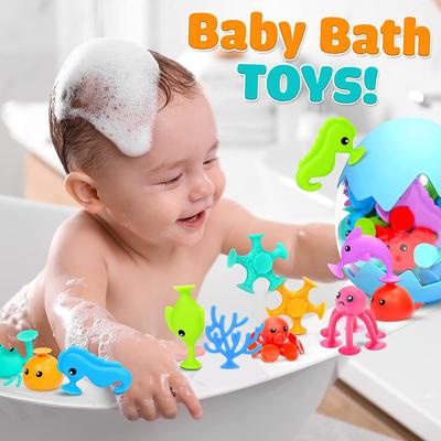 Baby Rubber Bad Speelgoed Peuter Speelgoed Zee Dieren Zuignap Bad Zwembad Baby Haaien Speelgoed Ouder-kind Interactie Educatief Speelgoed