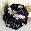 1pc Butterfly MushroomOpen/Close Umbrella-Windproof, Compact Travel Umbrella, Sturdy 8-Rib Shaft, Outdoor Accessory, 1060