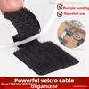 Bridas Reutilizables Bridas de Velcro Autoadhesivas Soporte para Cables de Alimentación Almacenamiento de Cables Ajustable Organizador de Escritorio Gestor