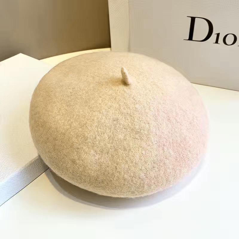 High quality non-pilling wool beret women's autumn and winter versatile warm painter hat new