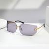 Rimless Sunglasses Women Men UV400 Protection Fashion Shades For Travel Driving Fishing Outdoor Activities