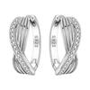 925 Sterling Silber Exquisiter Mehrschichtiger Ohrring Schmuck Vielseitige Creolen für Damen Schmuck Feines Geburtstagsfeier Geschenk