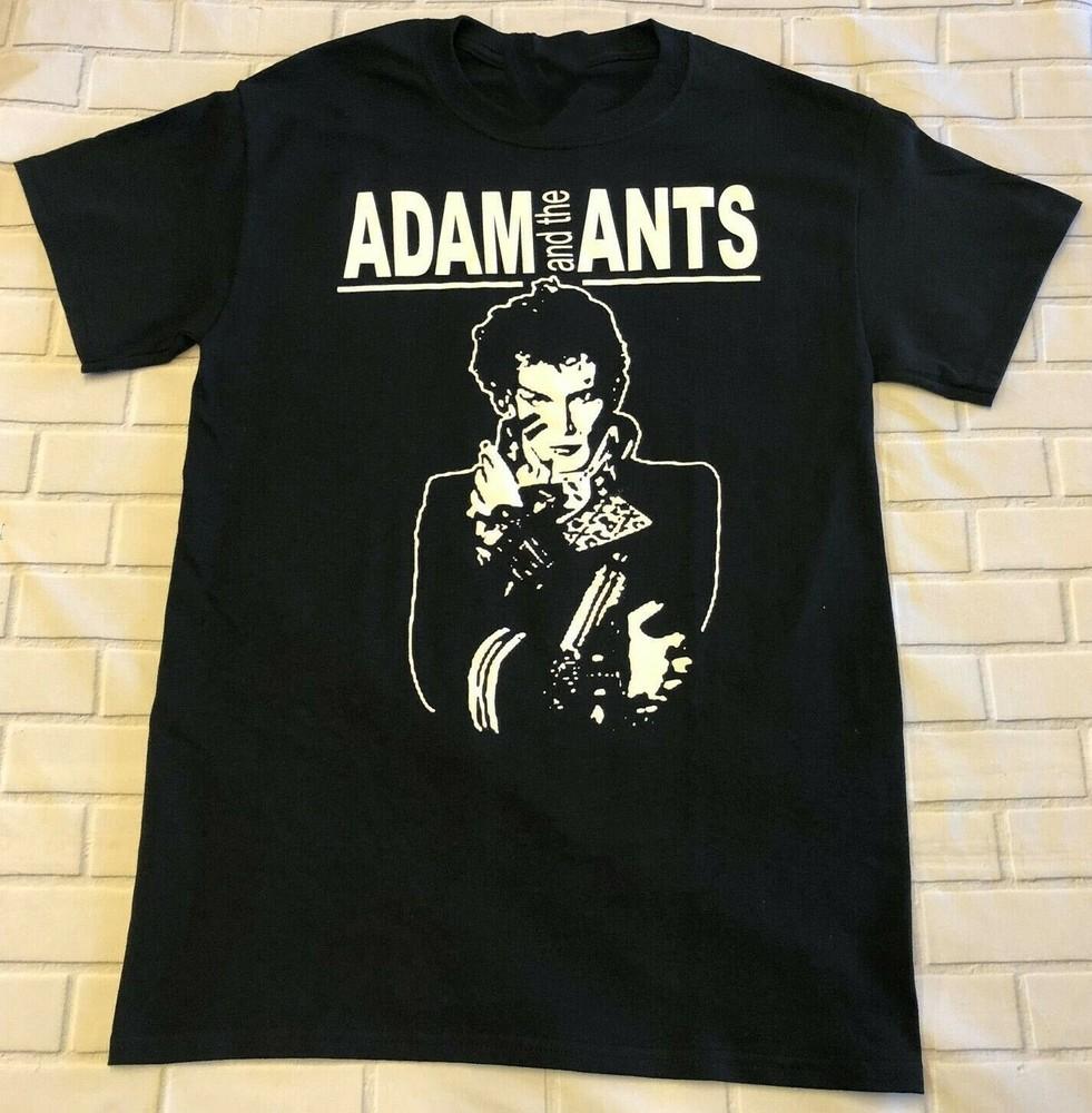 Adam and the Ants Band Zwart Unisex Katoenen T-shirt S234XL Unisex T-shirt Grafisch T-shirt