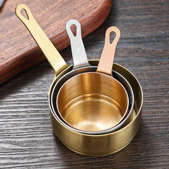 Cănuță de sos din oțel inoxidabil cu mâner Reutilizabilă Metalică pentru sosuri Mici Servitor pentru condimente pentru Ketchup Aperitive Sos de soia