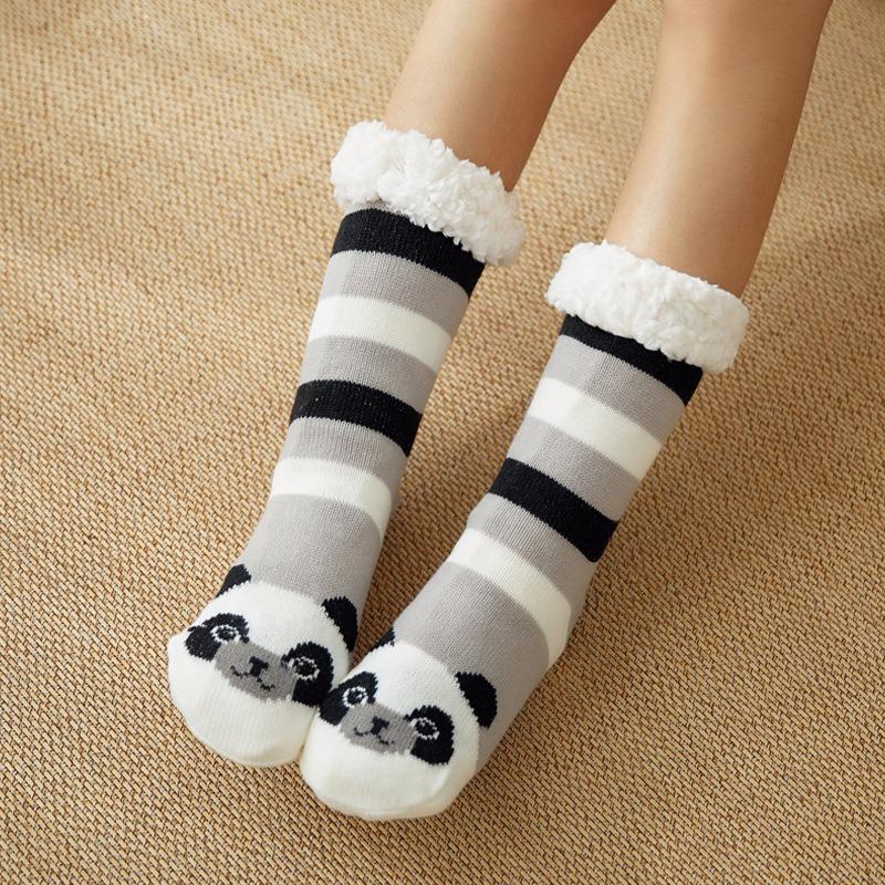 Niedliche Warme Dicke Winter Damen Socken Weihnachtsgeschenk Zuhause Boden Zimmer Lustige Socke