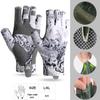 Fishing Gloves Half Finger Anti-slip Breathable High Elastic Men Cycling Gloves Ice Silk Quick-release Fishing Gloves