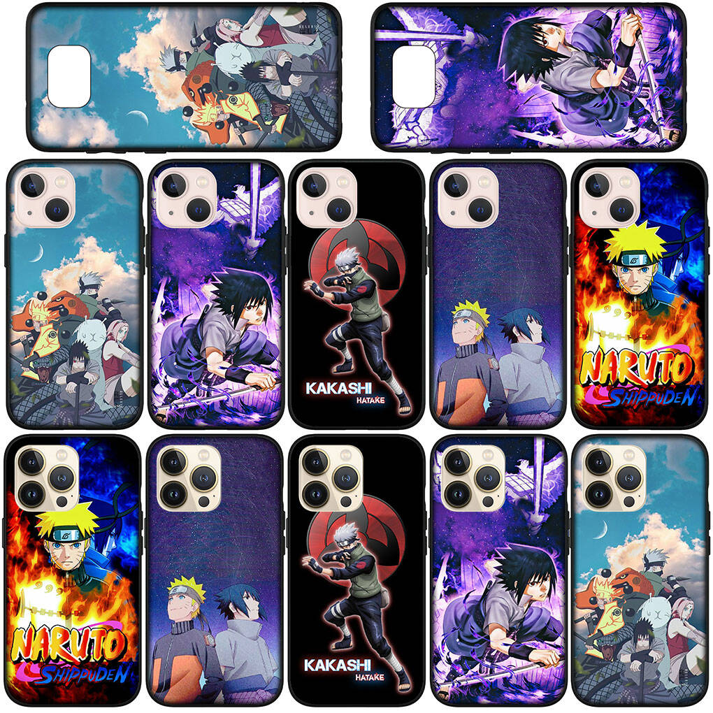 Phone Case for iPhone 17 15 16 Plus Redmi Note 14 12 11 13 Pro Max Huawei P30 P20 Lite OPPO A60 A40 A80 A18 A16 A54 Cartoon Uchiha Sasuke Naruto Cover