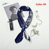 Fashion Women Elegant Square Scarf Hair Tie Band Head Neck Silk Feel Satin