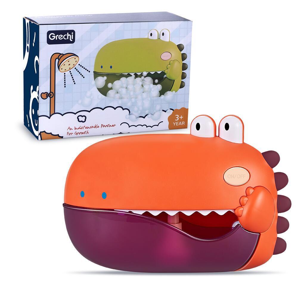 Crab & Frog Bubble Machine: Musical Bath Toy for Kids - Douyin Electric Bubble Maker