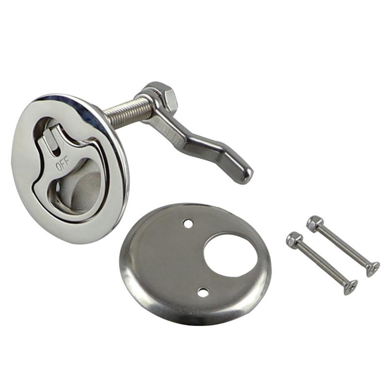Boat Cam Latch Stainless Steel Heavy Duty Recessed Flush Pull Hardware Metal Boat Deck Box Latch Lock Marine Locking Style