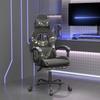 Vidaxl Swivel Gaming Chair With Footrest, Black And Camouflage