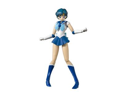 SHFiguarts Sailor Moon Sailor Mercury - Animation Farbedition- (Neuveröffentlichung) Ca.. 140mm PVC & ABS Bemalte Actionfigur