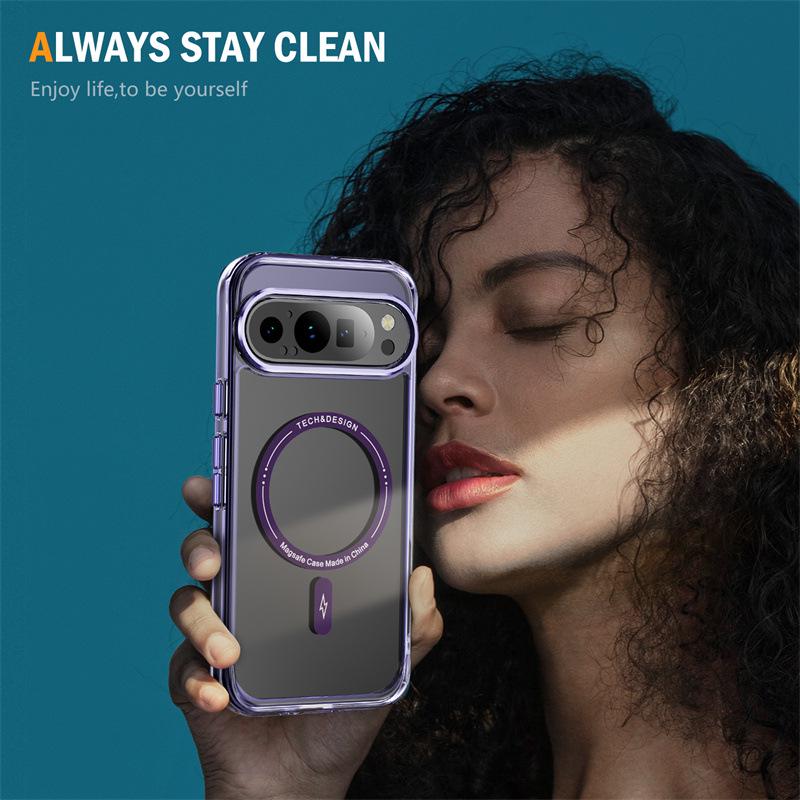 Magnetic Transparent Case for Google Pixel 10/9 Pro/XL/9A