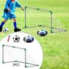 Kinderfußballtore für den Garten 2 Stück Netz mit Ball, Pumpe Fußball Reise