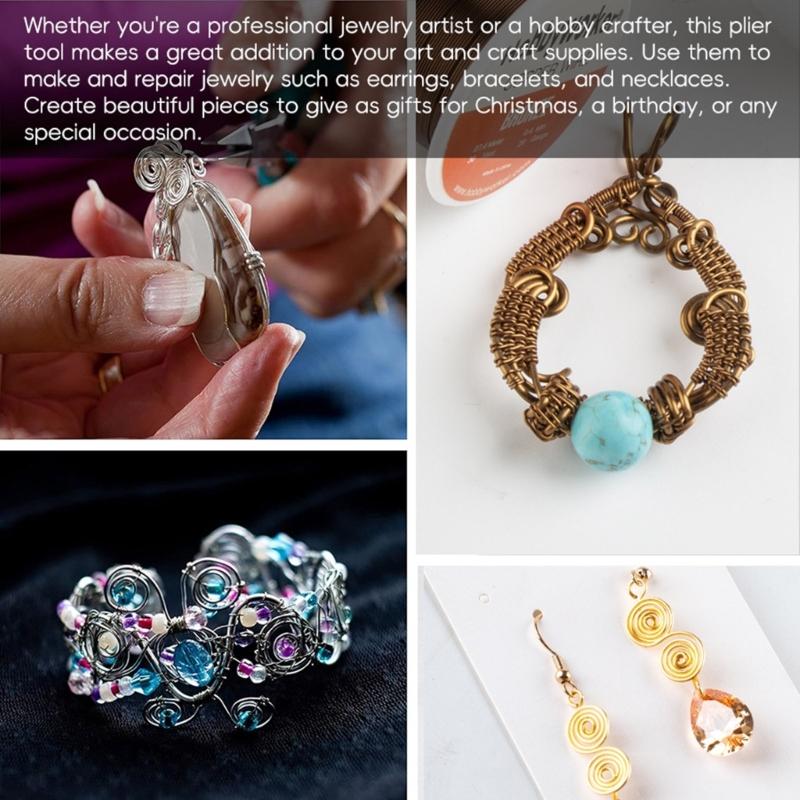 Beading and Wire Wrapping Pliers Practical Jewellery Pliers Set Compact Jewelry Crafting Pliers for Enthusiasts