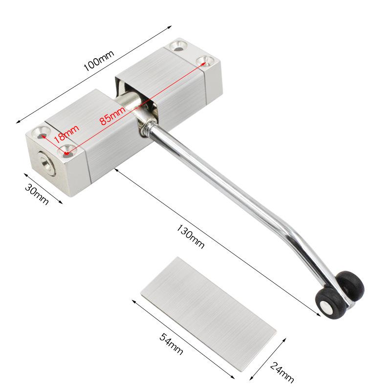 Adjustable Silent Door Closer for Home Use - Simple Automatic Buffer System