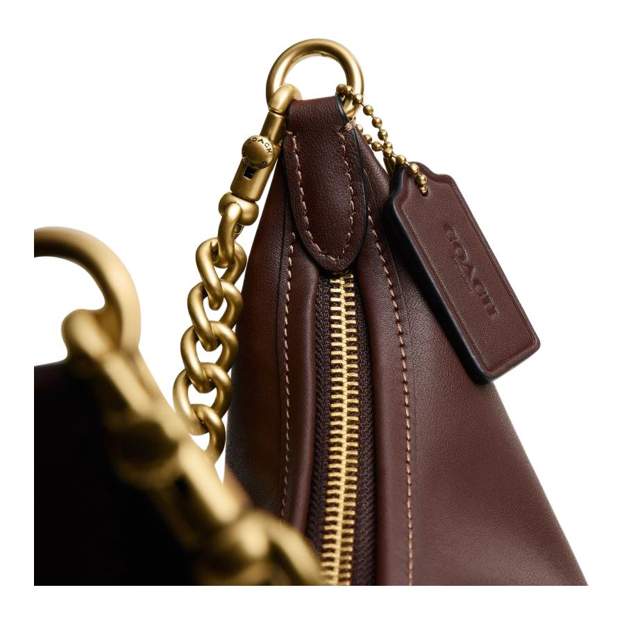 Coach Juliet 28 Detachable Shoulder Strap Leather Shoulder Bag Large Women Shoulder Bag Brown CDZ64-B4MPL