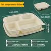 Disposable 4-Compartment Food Containers with Lids