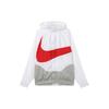 Nike Sportkleding Swoosh Met Capuchon Geweven Losse Pasvorm Winddichte Jas Unisex Wit DD5968-100