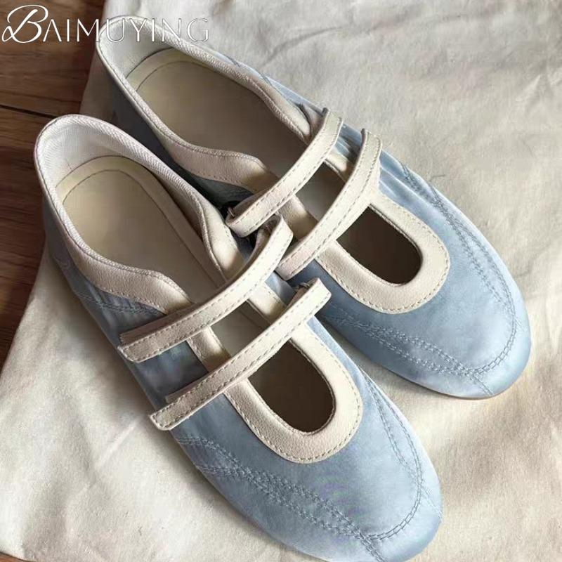 Fashion Women Flats Ballet Marie Janes Shoes Casual Sneakers Sandals Summer 2025 Trend Shallow Dress Loafers Soft Sole Zapatos Mujer