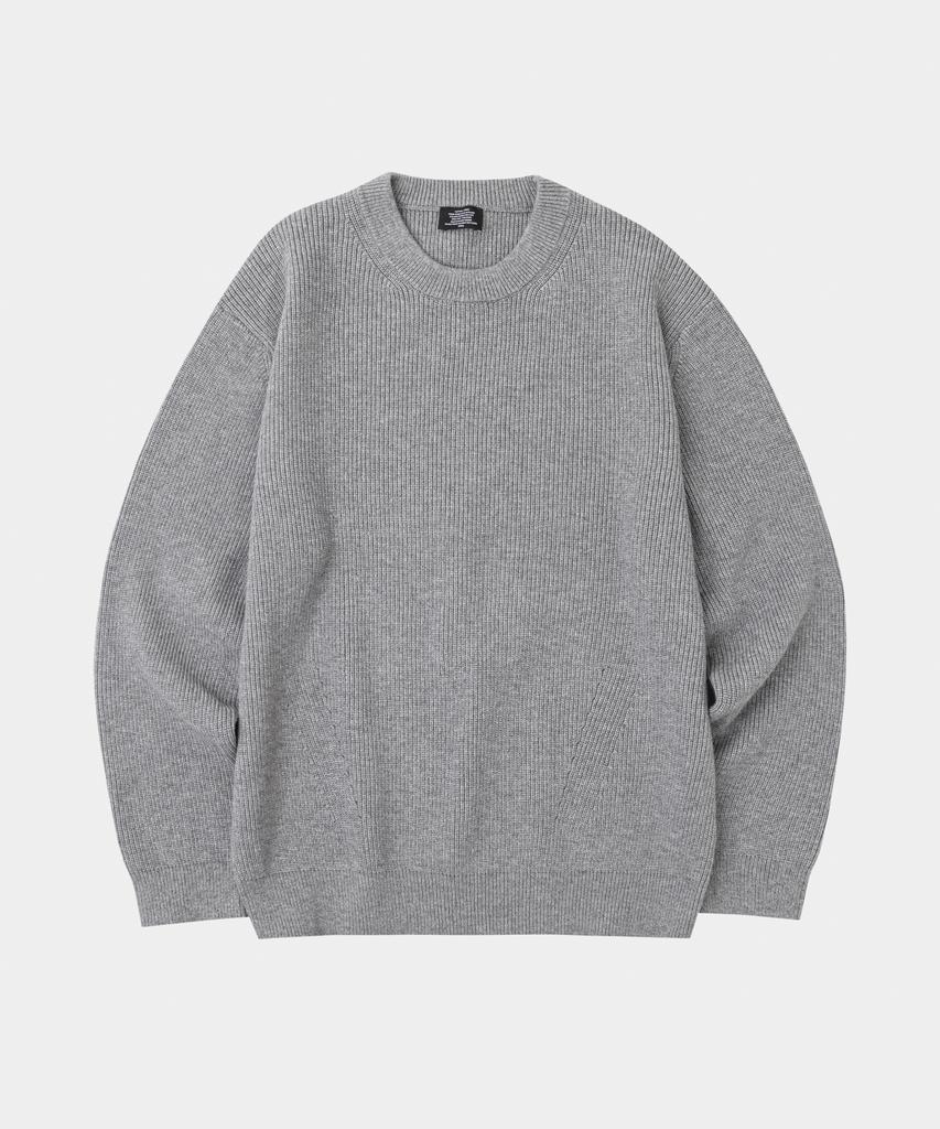 LETTERCOMO Essential Hazzi Round Knit Gray