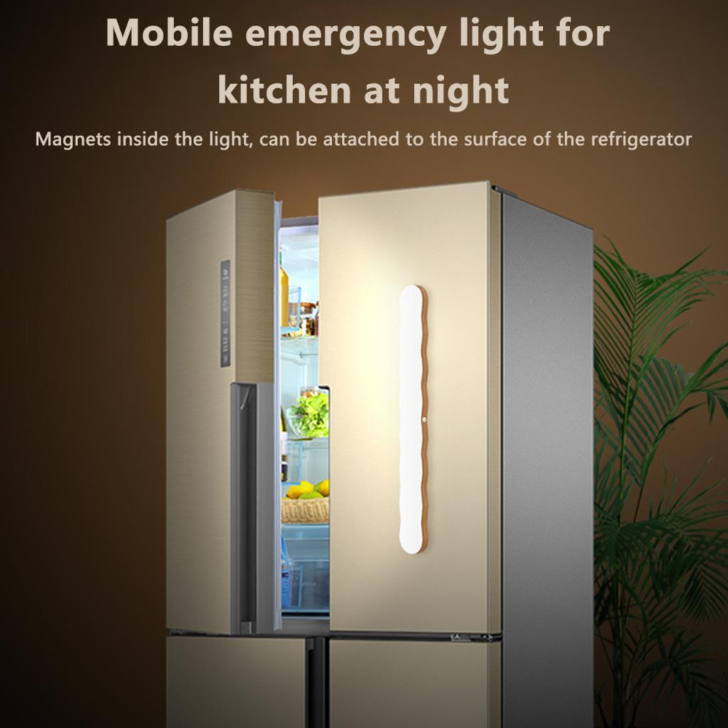 New Modern and Elegant Rotatable Rechargeable LED Night Light with Touch Dimming for Bedroom, Mirror Front Light, and Under Cabi