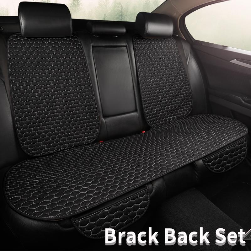 New Flax Car Seat Cover Protector Linen Front Rear Back Cushion Protection Pad Mat Backrest for Auto Interior Truck Suv