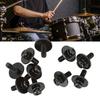 20PCS Metal Material Drum Set Lug Screw Black Snare Drum Screw Drum Set Maintenance