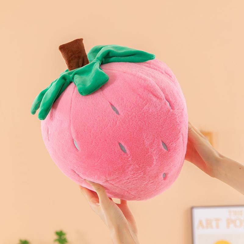 Coussin Décoratif Fraise Jouet Peluche Fruit Fille Endormie Coussin de Lit Canapé Poupée Super Douce Étudiant