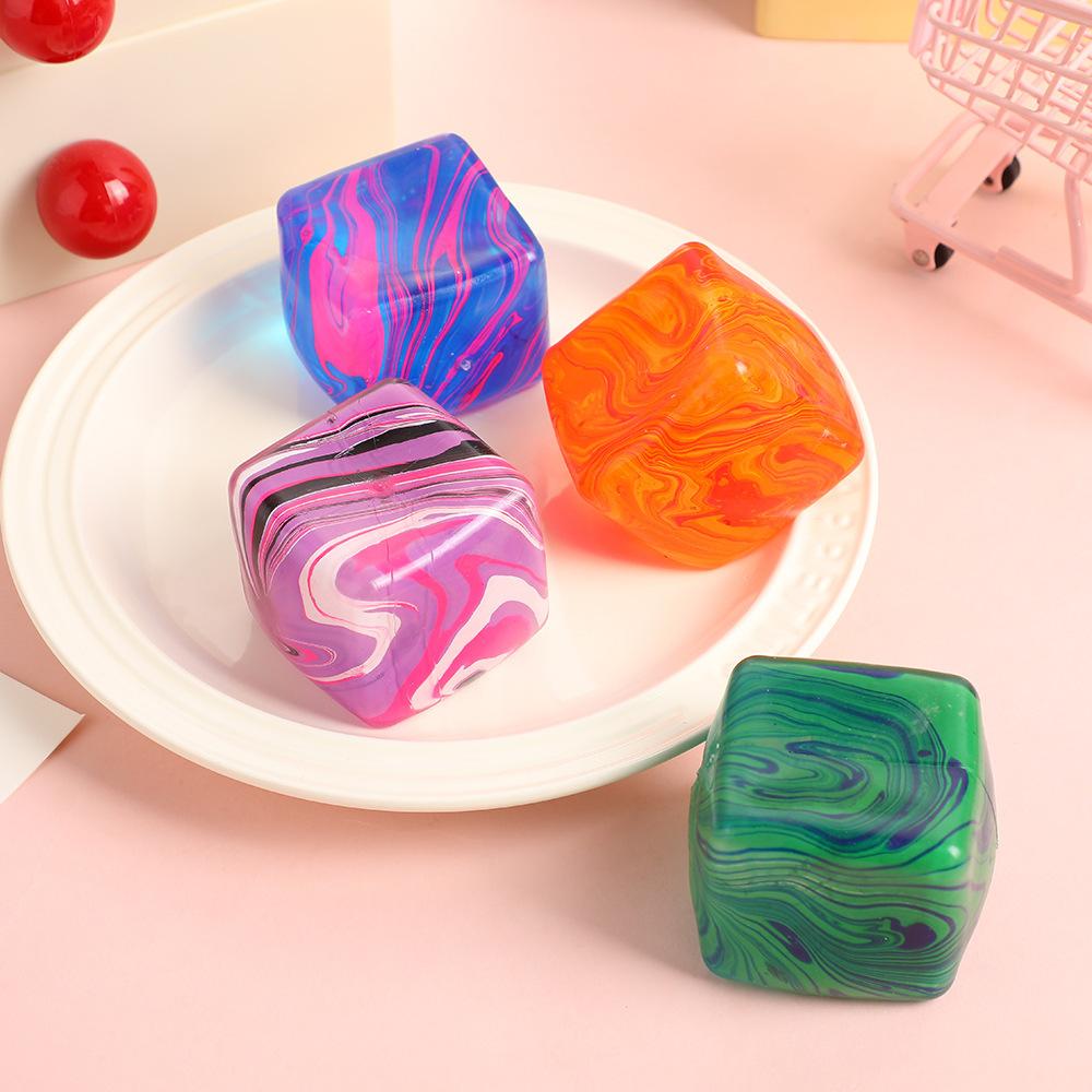 Toys Snowflake Ice Cube Malt Sugar Squishy  Stress Relief Slow Rebound Anti-Anxiety Squeeze Toy Puzzle Hands-On