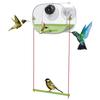Yousheng Vogelfutterspender mit Kamera 1080P HD-kompatibel Nachtsicht WiFi Vogelbeobachtungskamera Kolibrifutterspender für die Vogelbeobachtung im Freien