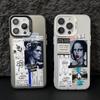 Artistic Stickers Art Phone Case for iPhone 17 Air 16 16e 15 14 Plus 13 12 11 Pro Max X Xs XR 8 Colorful Silver Hard Cover