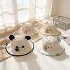 Spring Kids Cartoon Sun Protection Bucket Hat - Cute Panda Design for Boys & Girls