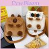 Stylish Capybara And Raccoon Plush Backpack Versatile Large Capacity For School Use