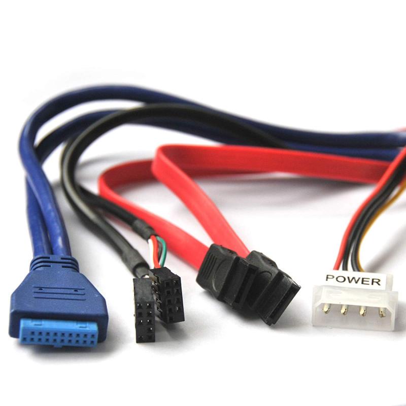 USB 3.0 Hub Multi-Function eSATA SATA Port Internal Card Reader PC Media Front Panel Audio for SD MS
