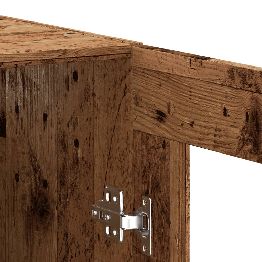 Vidaxl Wall Cabinet, Old Wood, 69.5X34X90 Cm