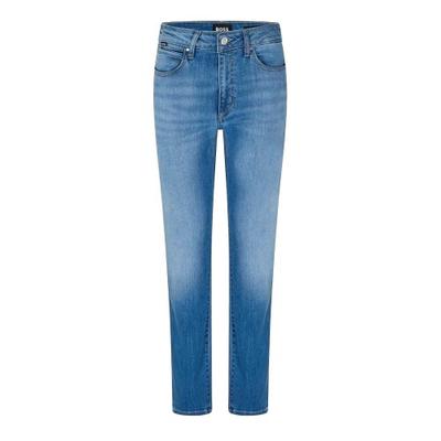 Mens Denim High Rise Slim Jeans